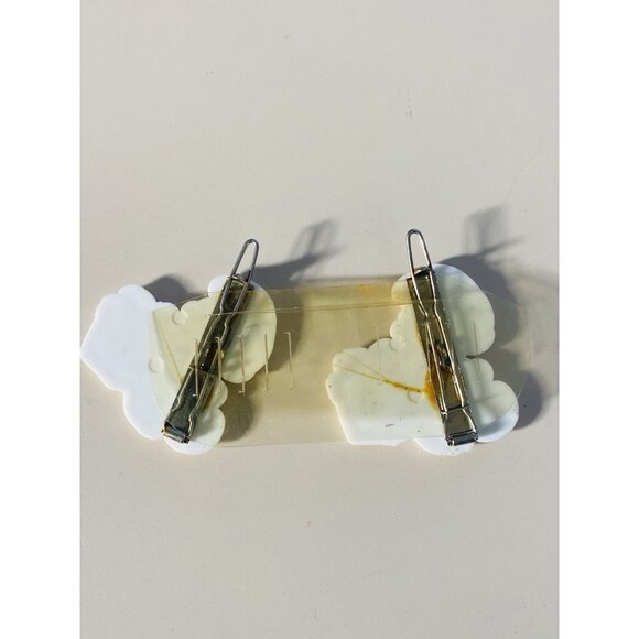 Vintage 80’s Smurf With Gift Box Plastic Hair Barrette Hair Pin Set of 2 - Picture 8 of 9